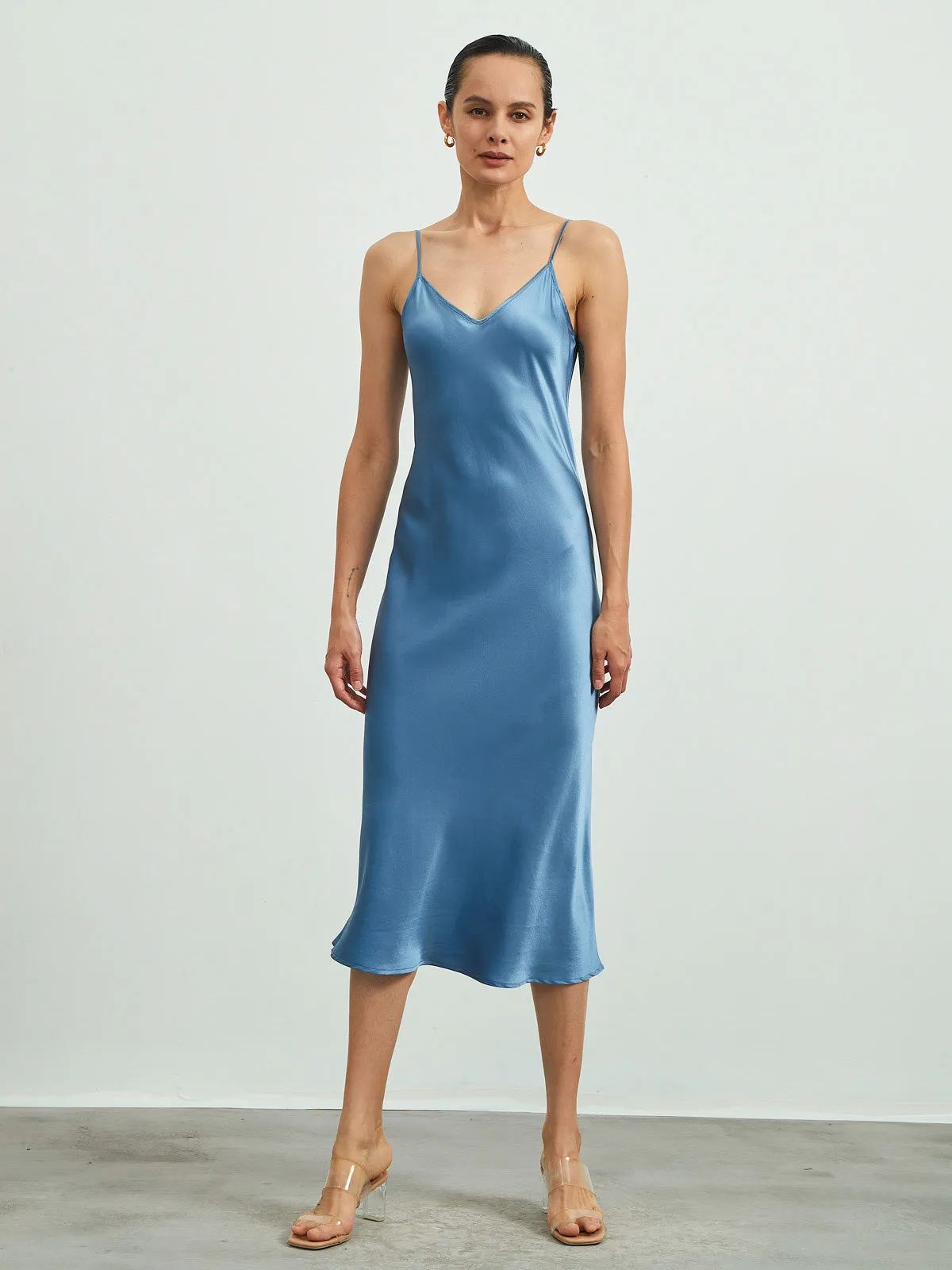 22 Momme Long Maxi Silk Dress