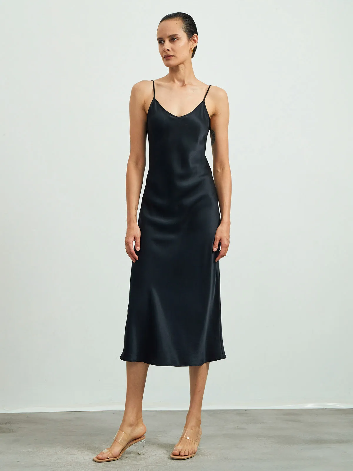 22 Momme Long Maxi Silk Dress