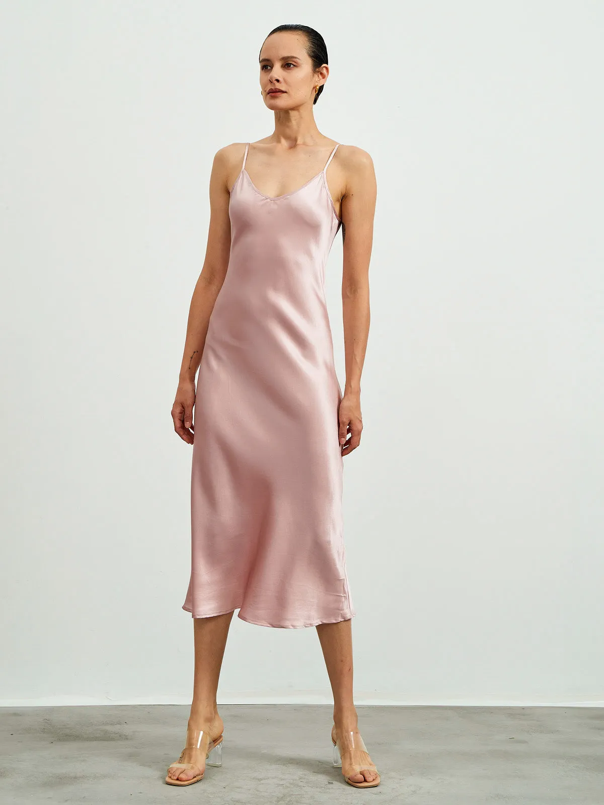 22 Momme Long Maxi Silk Dress