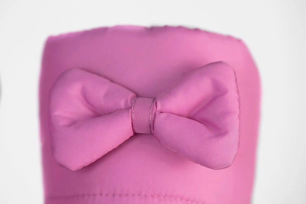 7 A.M. Enfant KIDS Warmmuffs - Bows - Hot Pink (2T-4T)