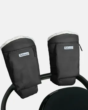 7 A.M. Enfant Warmmuffs - Black Oslo Cloud
