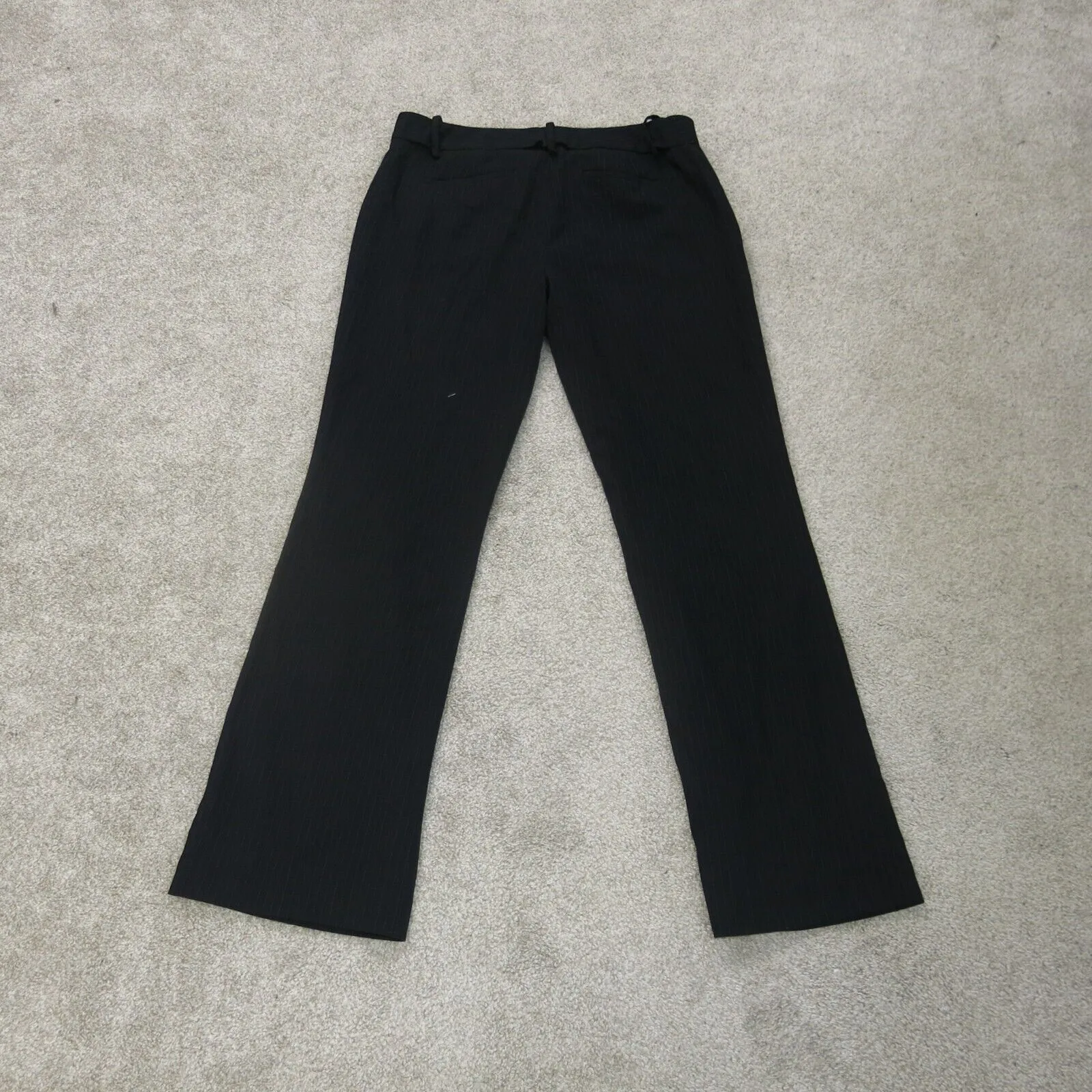Banana Republic Pant Womens 8S Black Dress Martin Fit Stretch Straight Leg