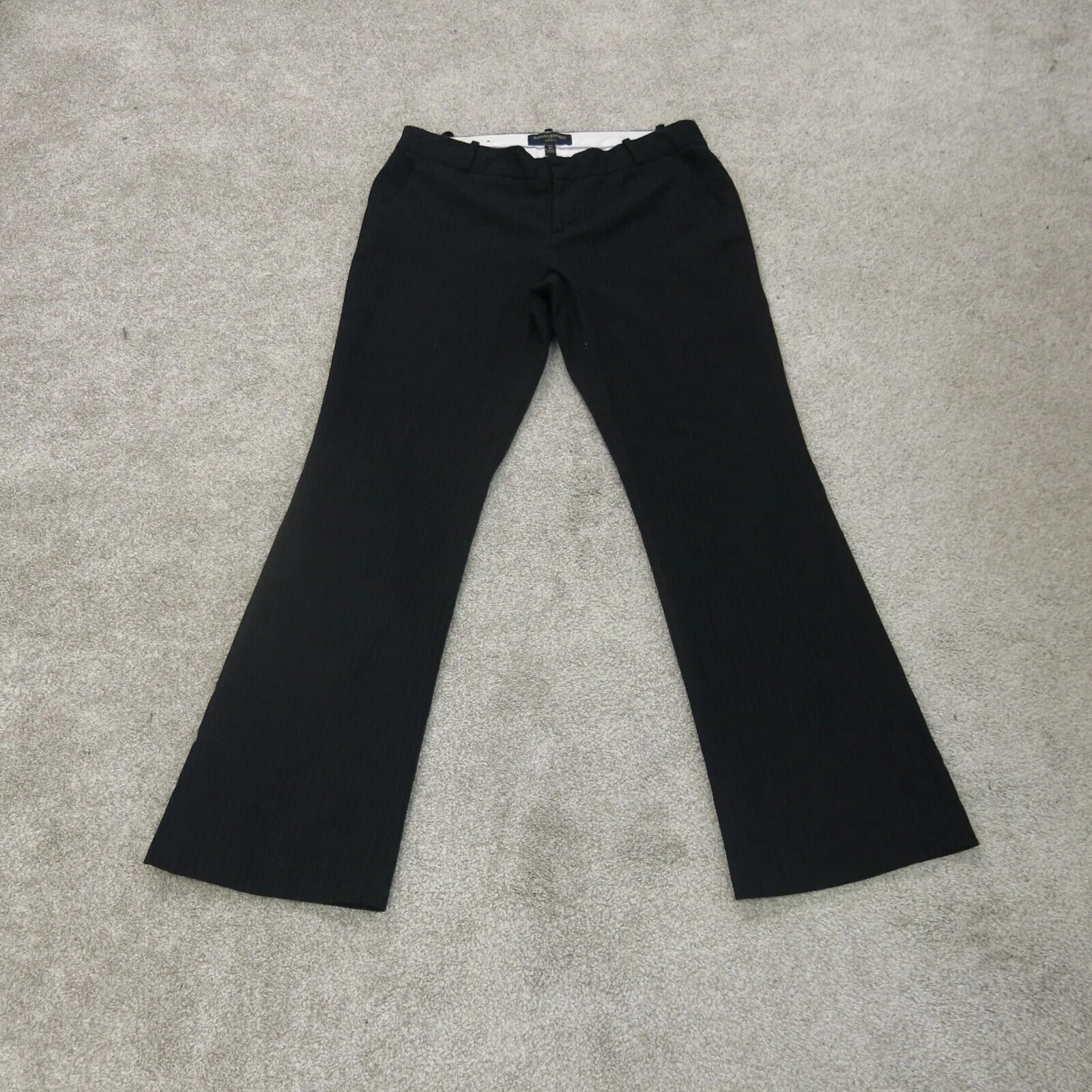 Banana Republic Pant Womens 8S Black Dress Martin Fit Stretch Straight Leg