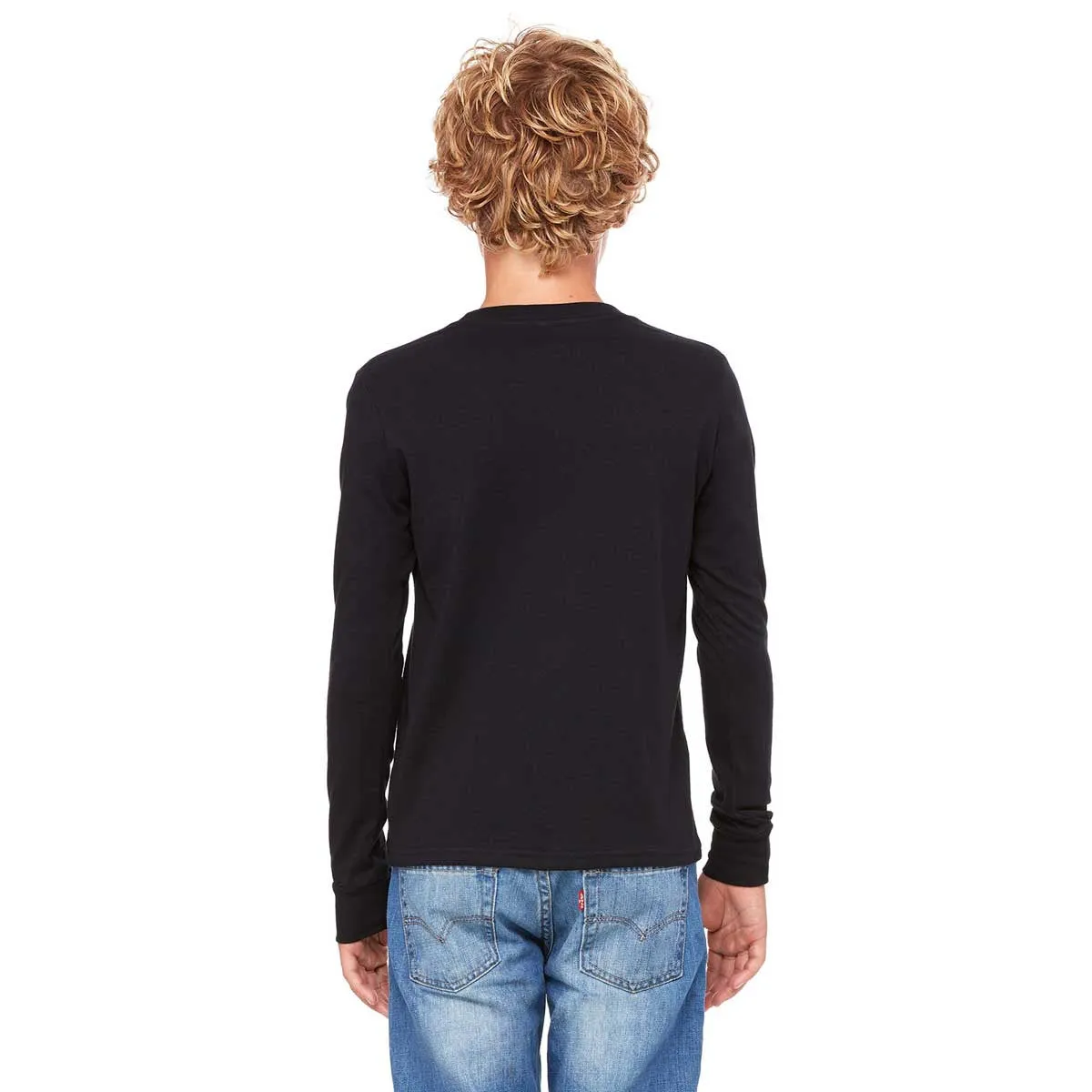 Bella   Canvas Youth Black Jersey Long-Sleeve T-Shirt