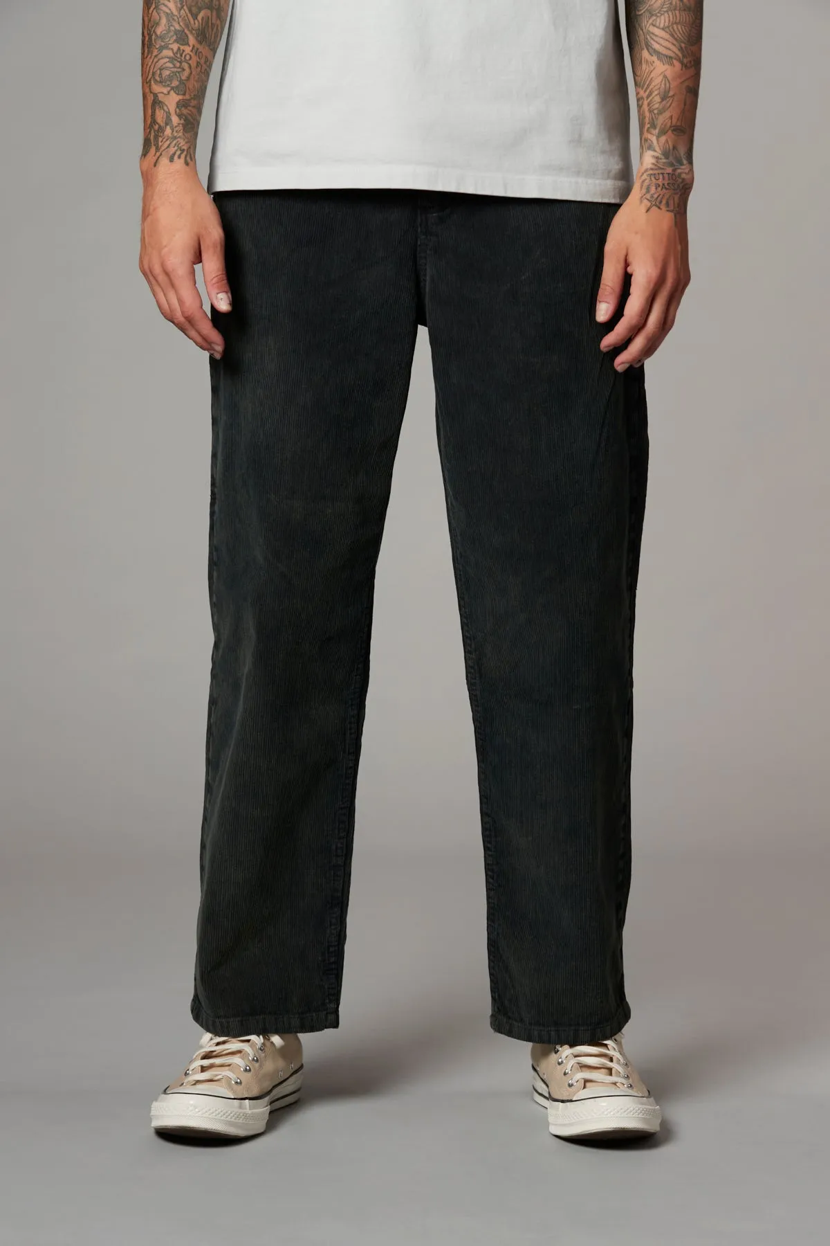 Big Slacker Cord Jean Black India Ink