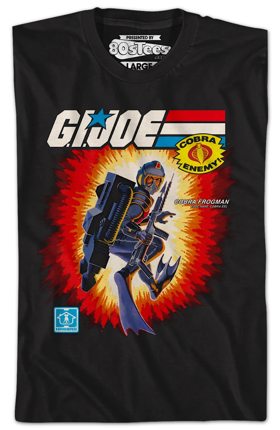 Box Art Cobra Frogman GI Joe T-Shirt