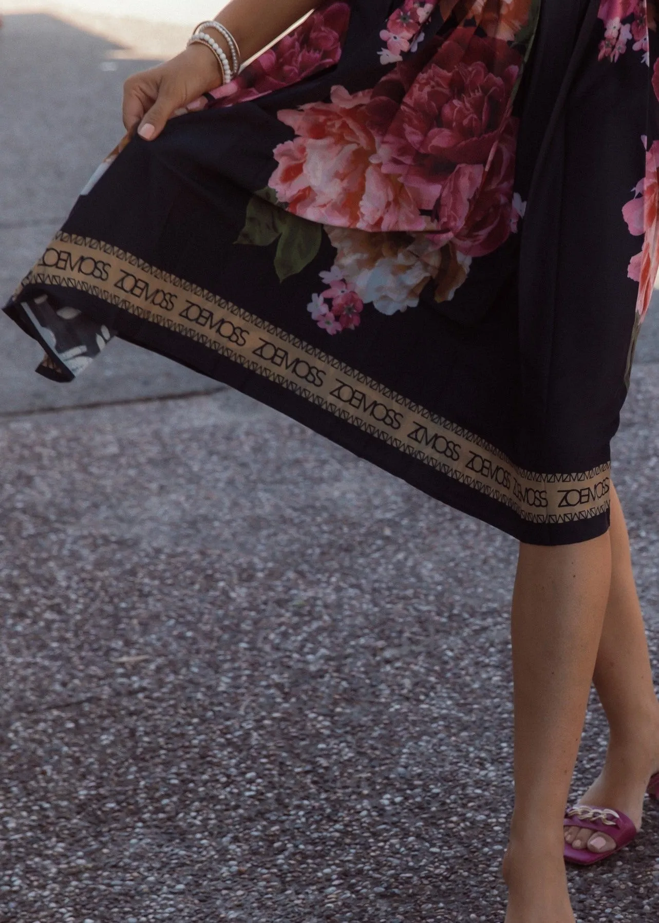 Box Pleat Skirt - ZM Peony Garden