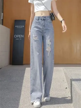 Boyfriend Y2k High Waist Wide Leg Jeans