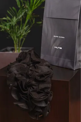 Brest Scarf Alpaca Black Color Black