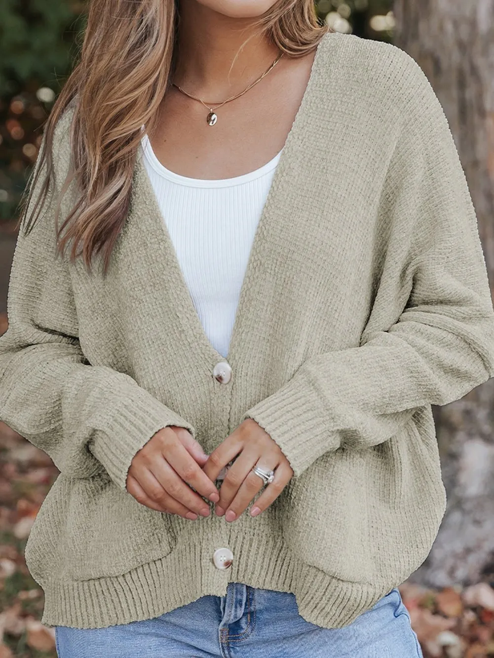 Button-Down Pocket Cardigan Coat