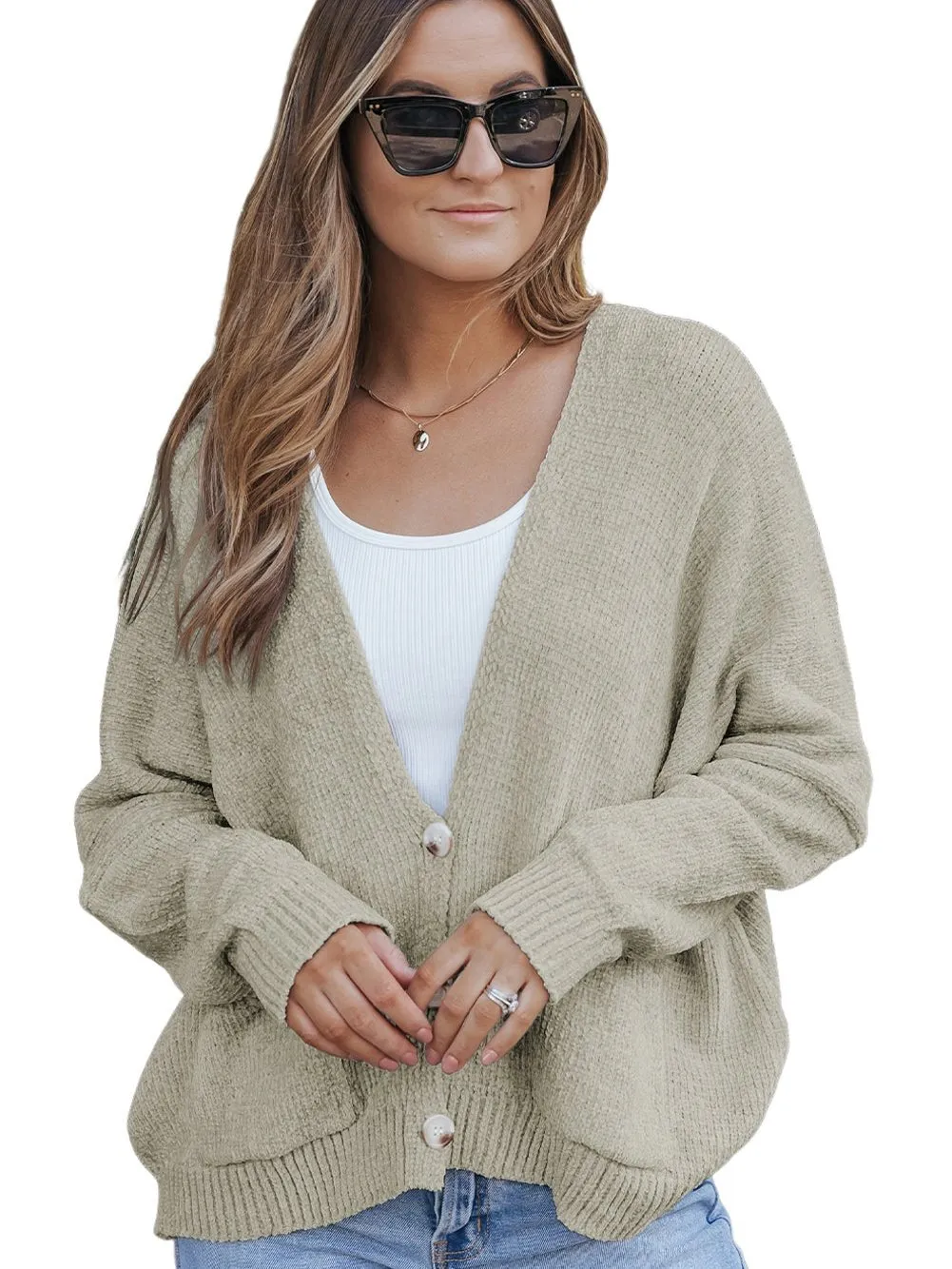 Button-Down Pocket Cardigan Coat