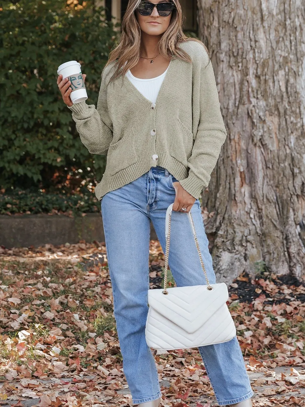 Button-Down Pocket Cardigan Coat