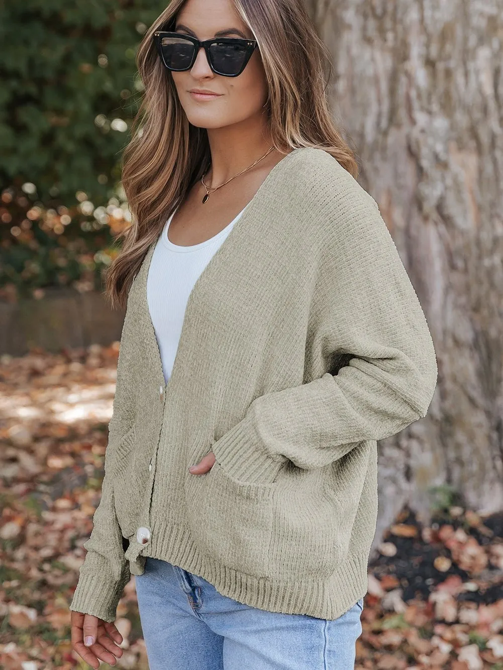 Button-Down Pocket Cardigan Coat
