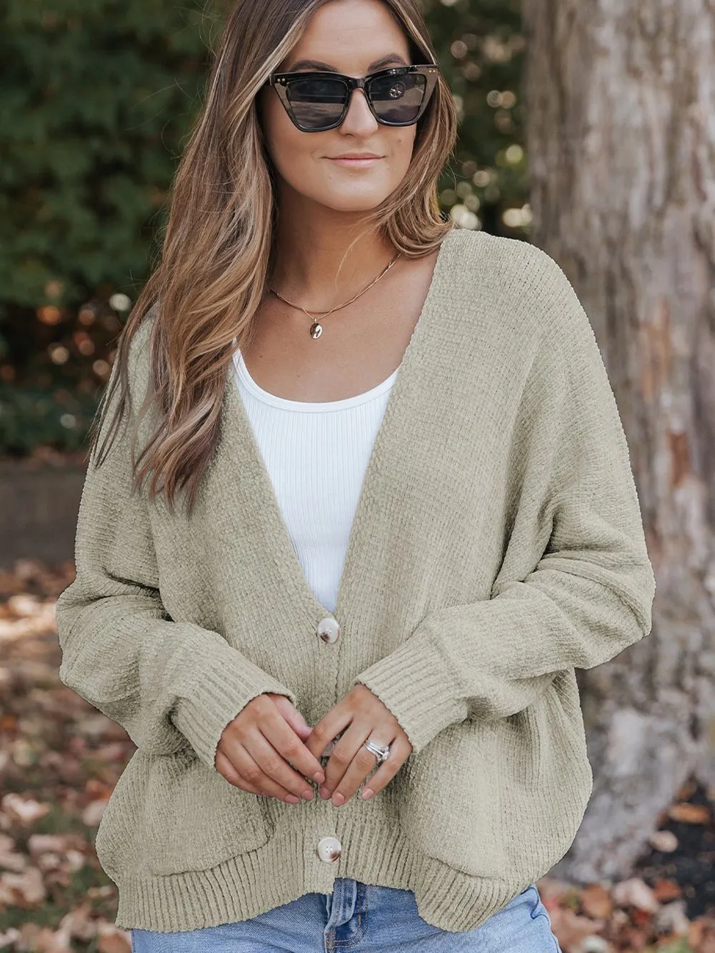 Button-Down Pocket Cardigan Coat