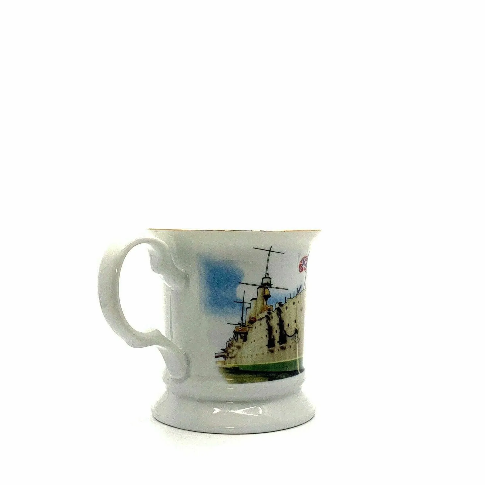 Charming Russia Souvenir Coffee Tea Cup - 12oz White Porcelain
