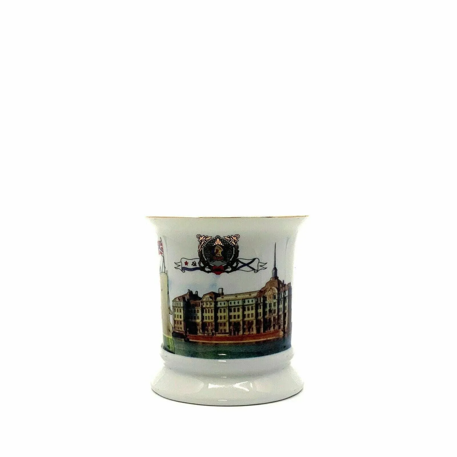 Charming Russia Souvenir Coffee Tea Cup - 12oz White Porcelain