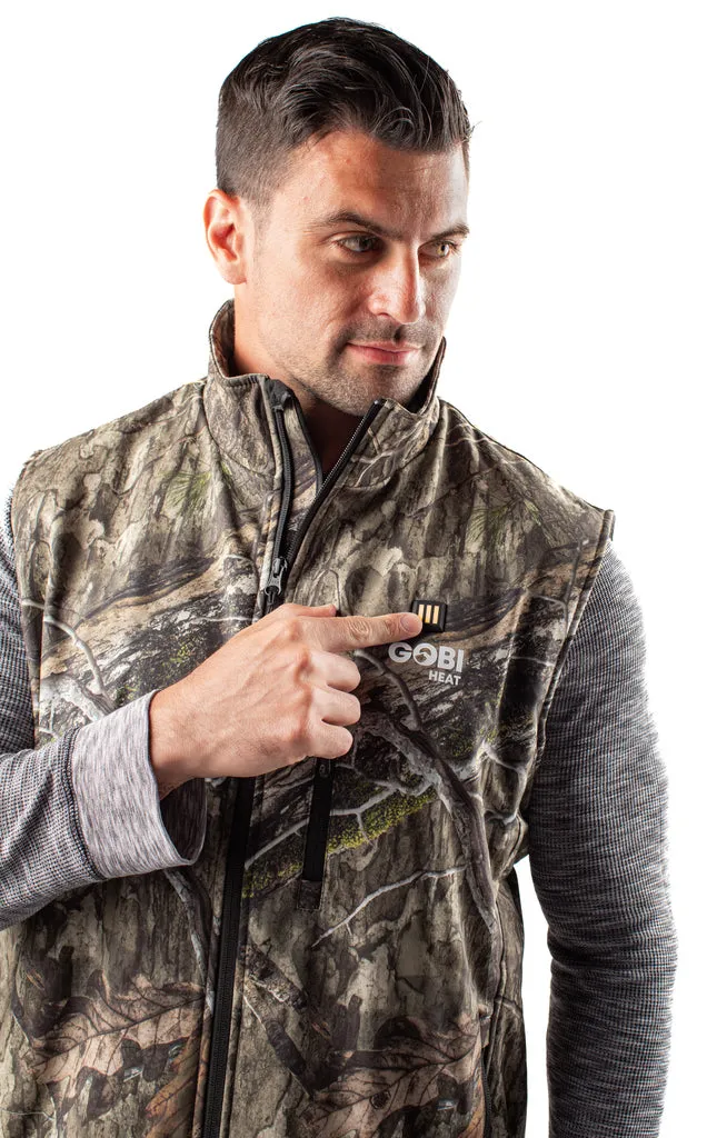 Colorado Mens Heated Hunting Vest - Mossy Oak® Camo by Gobi Heat