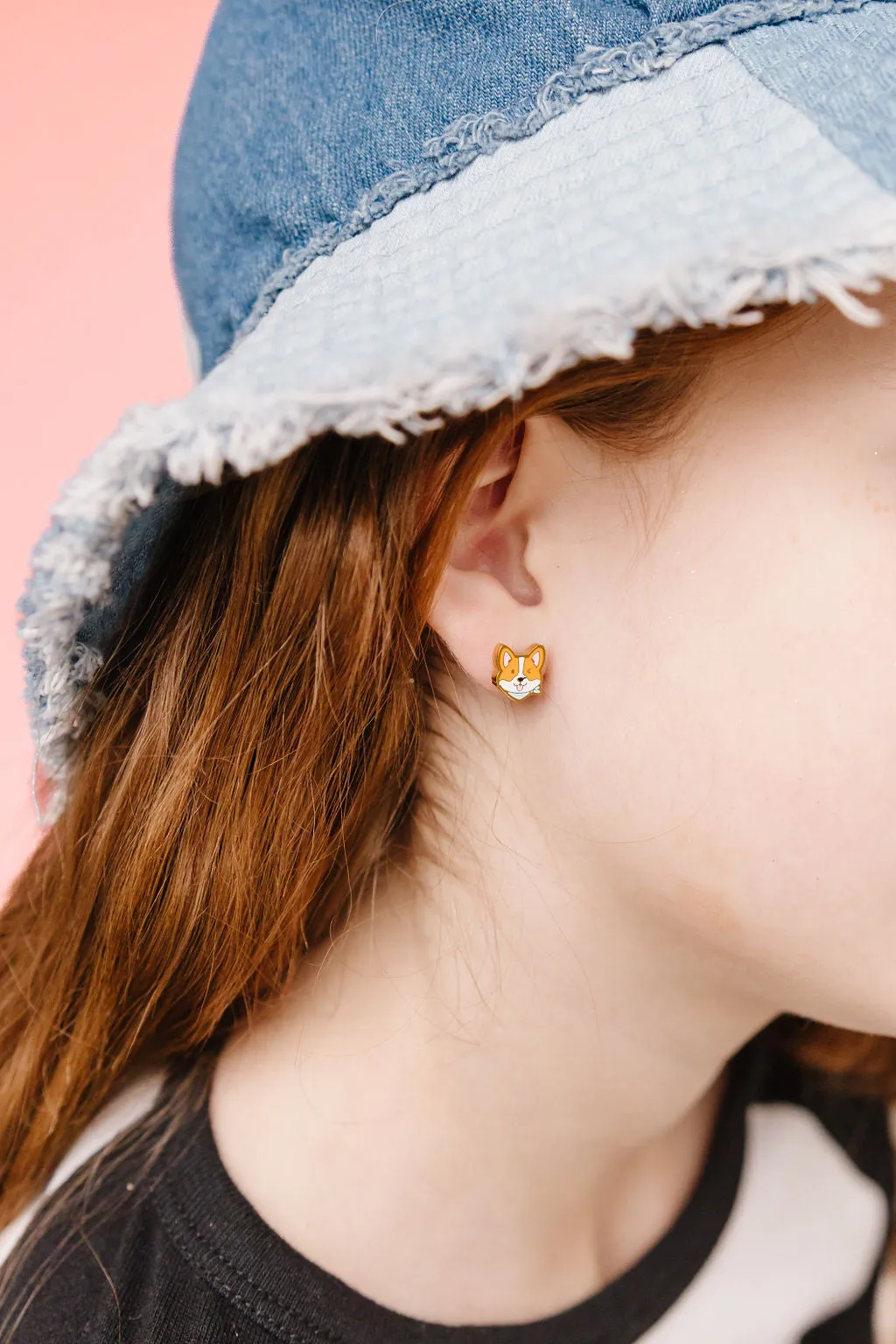Corgi Stud Earrings