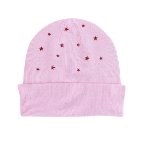 Custom Pink Rhinestone Beanie