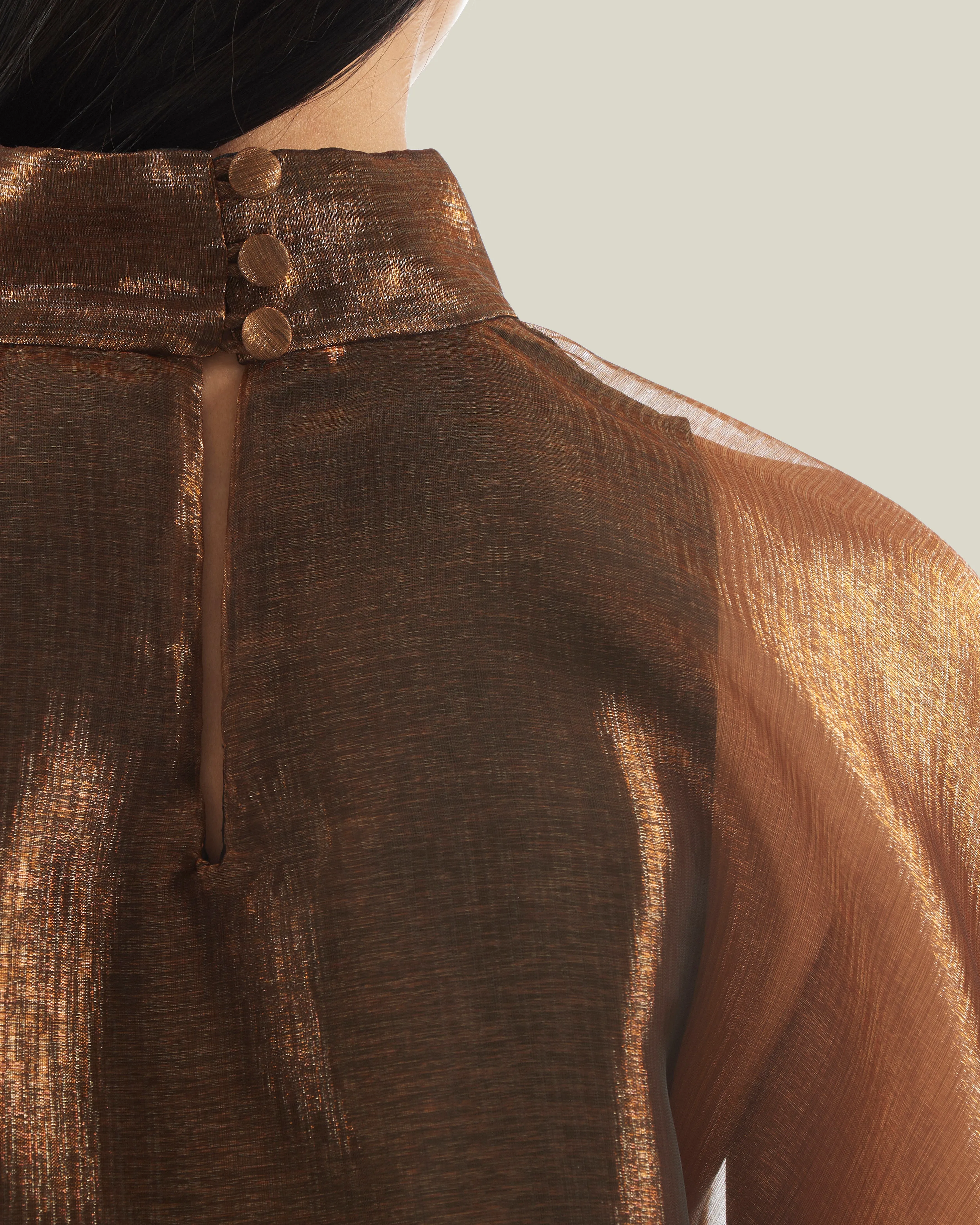 Dallas Metallic Kaftan in Bronze