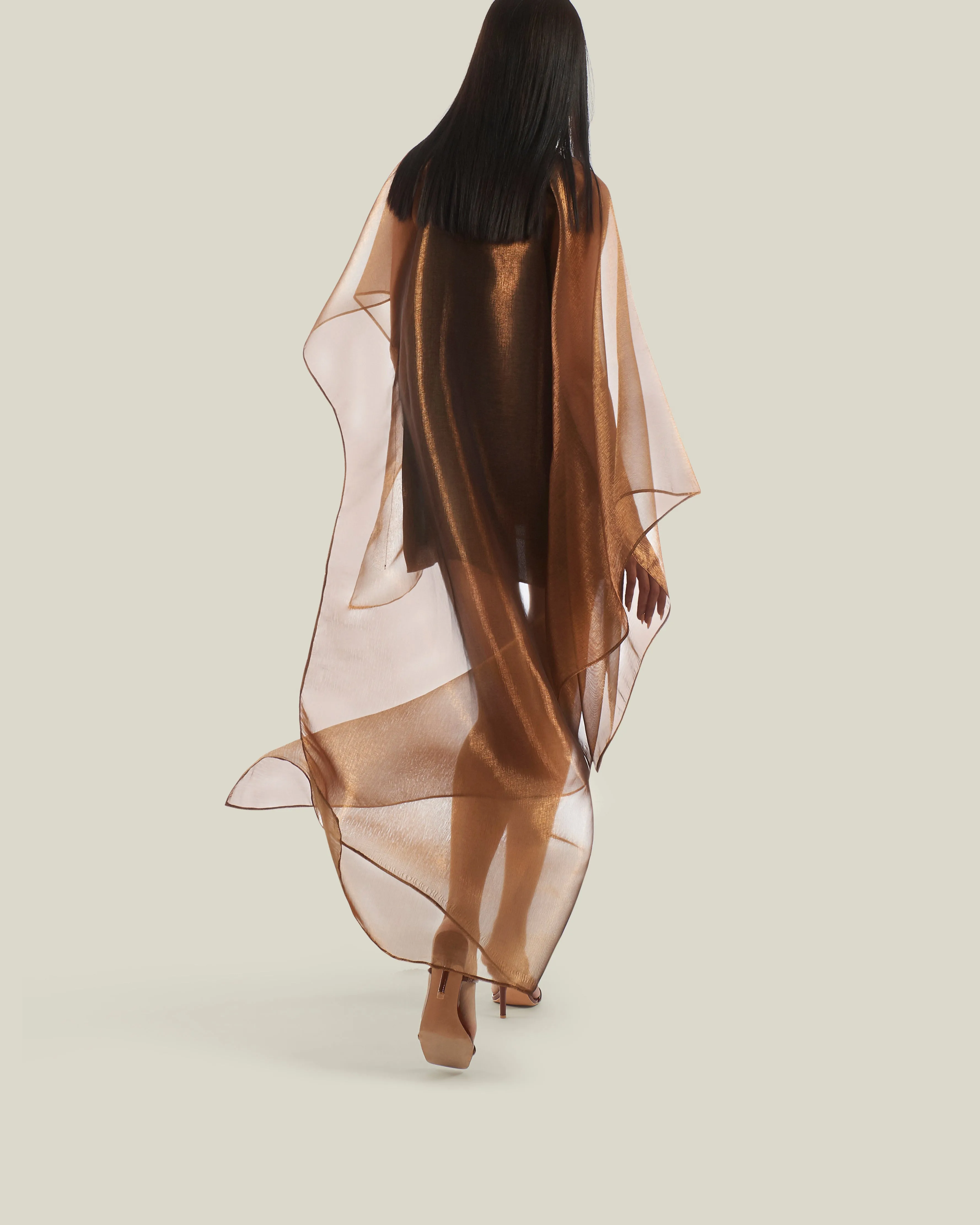 Dallas Metallic Kaftan in Bronze