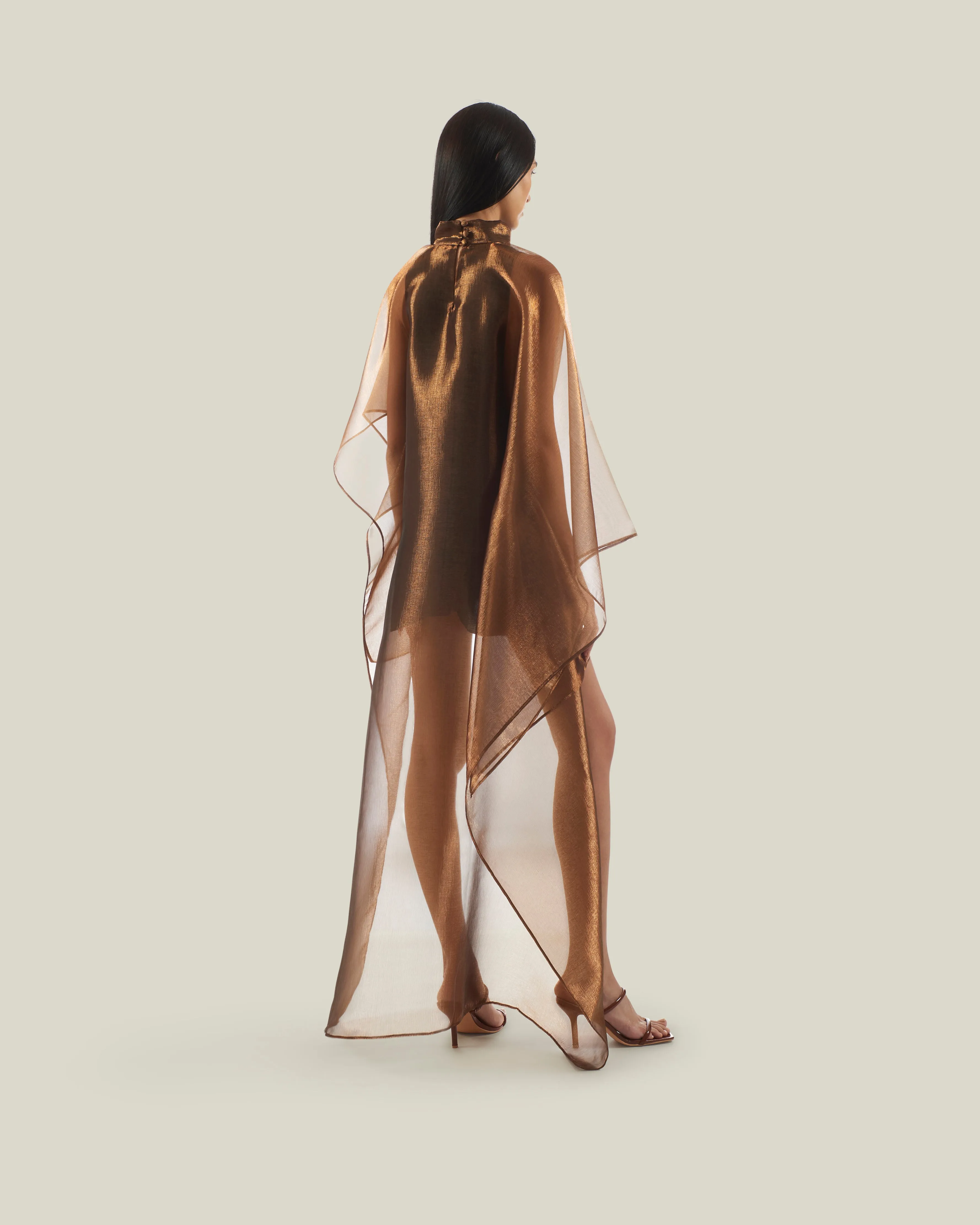 Dallas Metallic Kaftan in Bronze