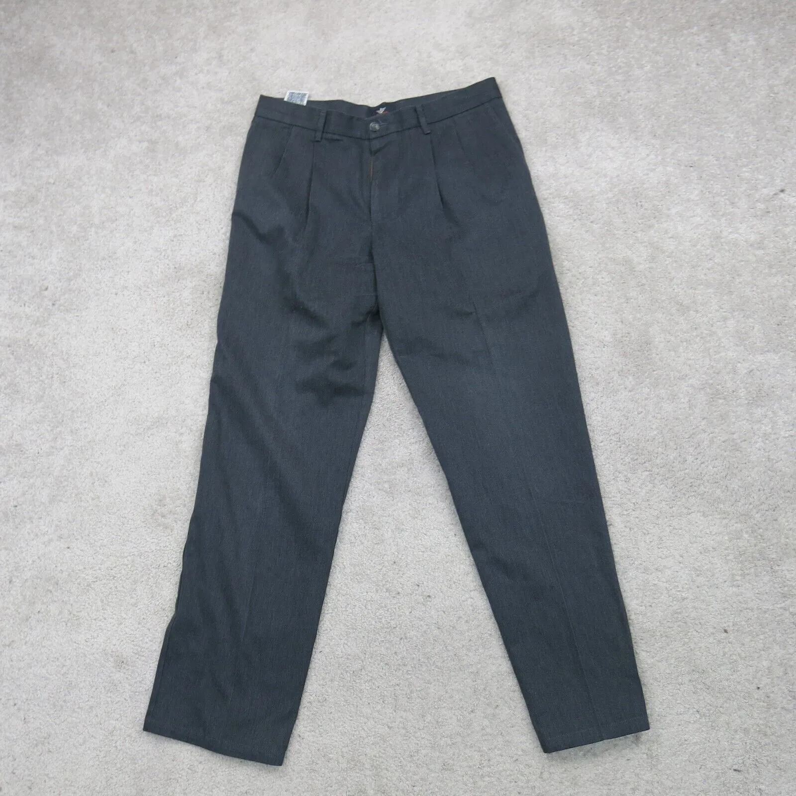 Dockers Mens Dress Pant Wide Leg Mid Rise Pockets Black Size W34XL34