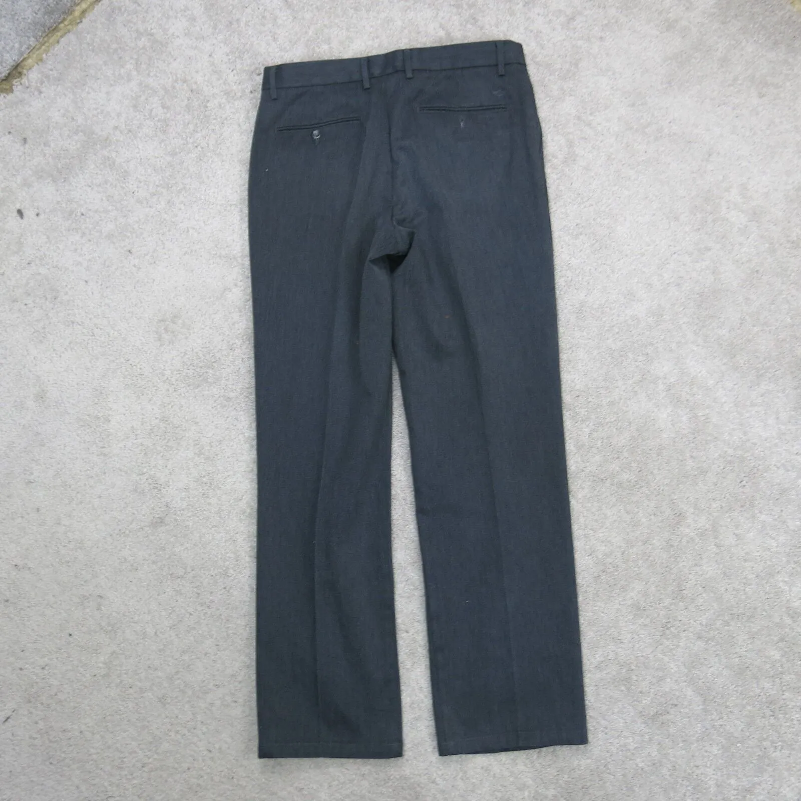 Dockers Mens Dress Pant Wide Leg Mid Rise Pockets Black Size W34XL34