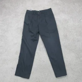 Dockers Mens Dress Pant Wide Leg Mid Rise Pockets Black Size W34XL34