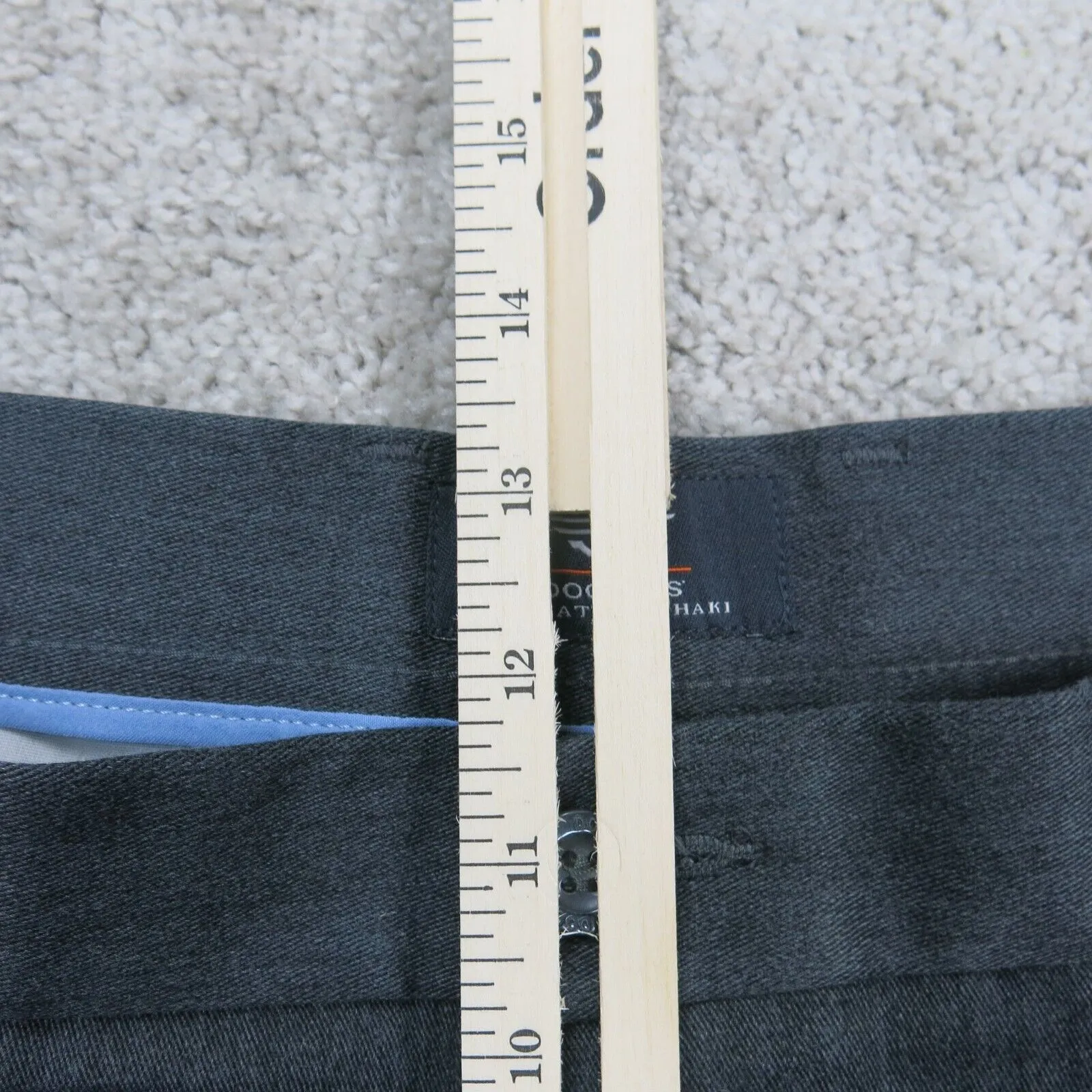 Dockers Mens Dress Pant Wide Leg Mid Rise Pockets Black Size W34XL34