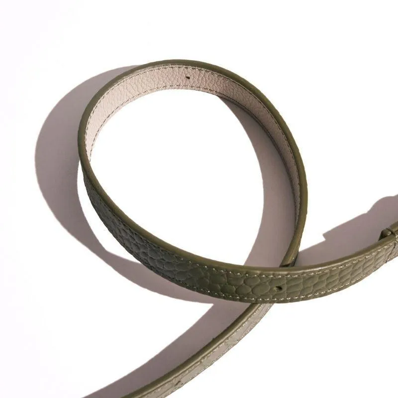Emerald Leather Dog Leash
