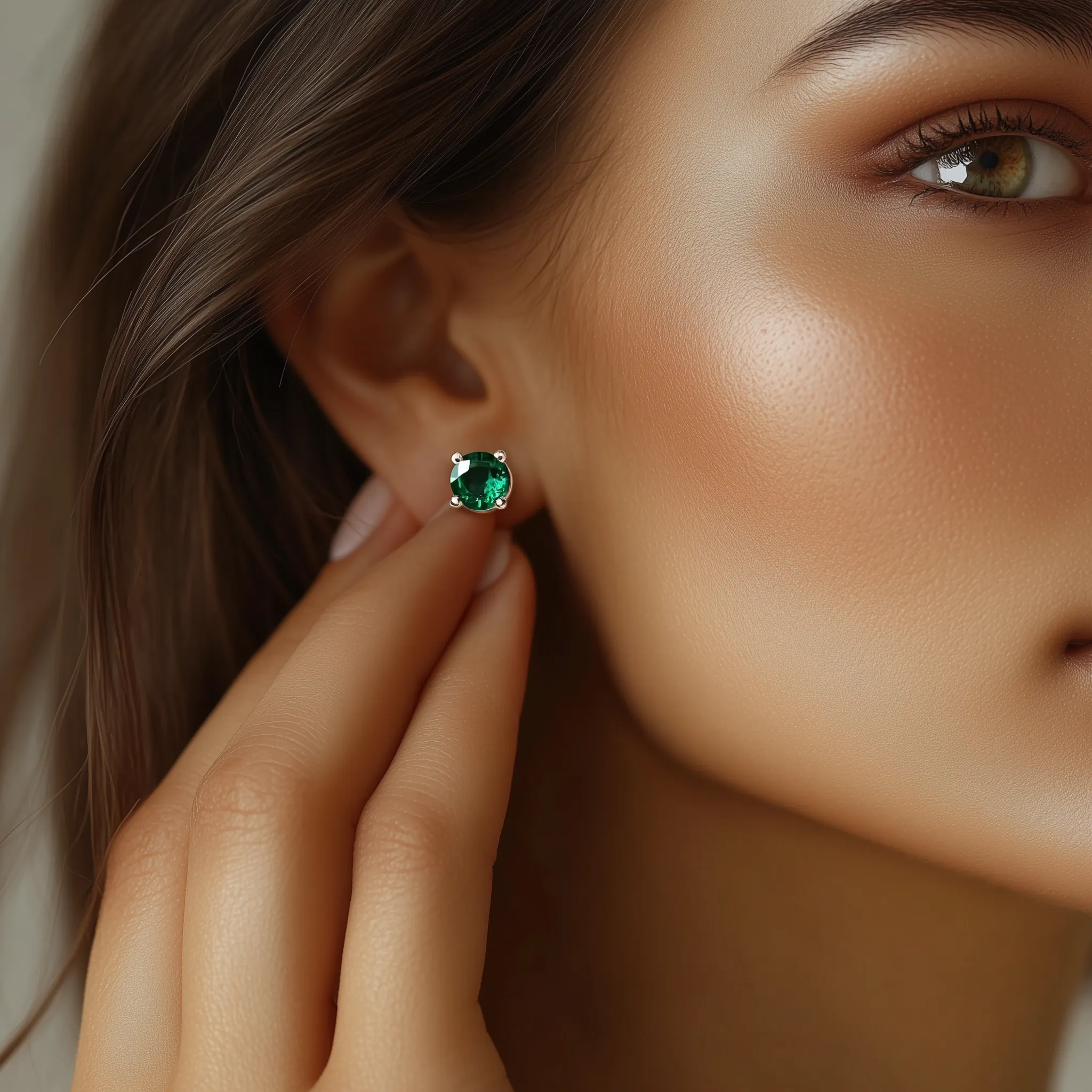 Emerald Stud Earrings – May Birthstone Jewelry | Emerald Earrings for Women