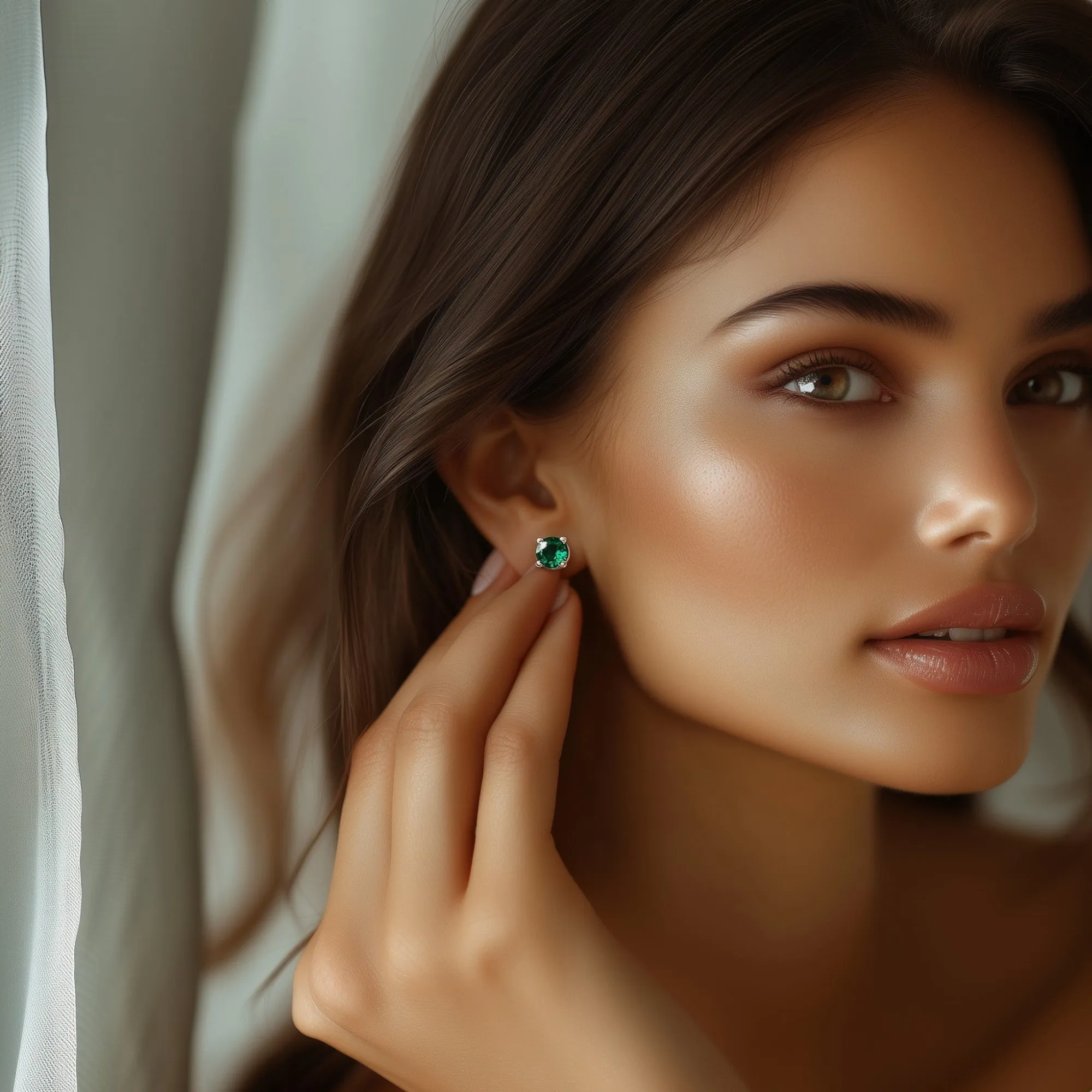 Emerald Stud Earrings – May Birthstone Jewelry | Emerald Earrings for Women