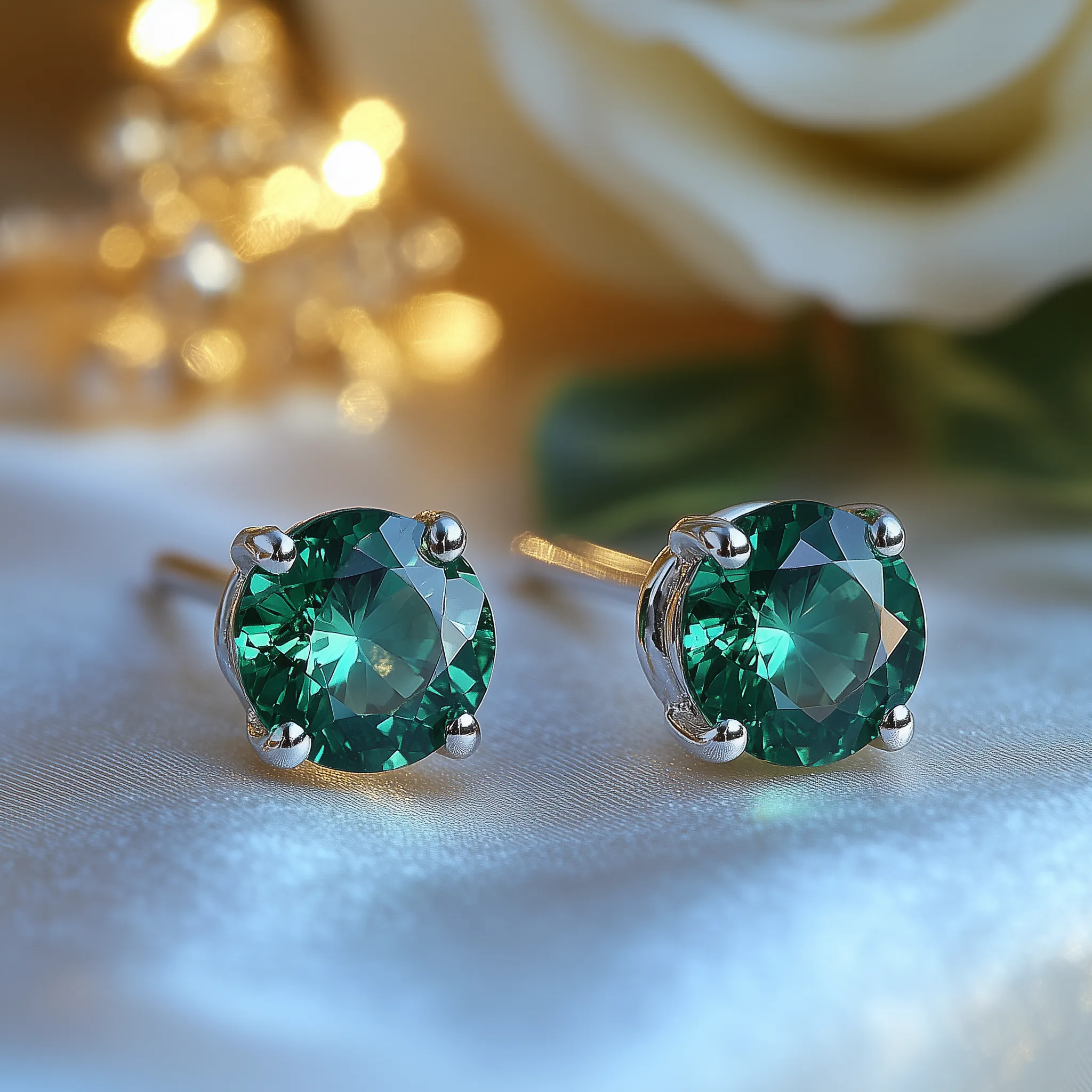 Emerald Stud Earrings – May Birthstone Jewelry | Emerald Earrings for Women