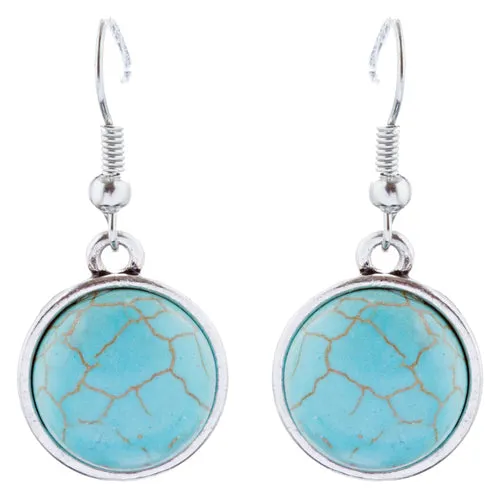 Exquisite Crystal Stone Bead Bold Statement Necklace Set N106 Turquoise