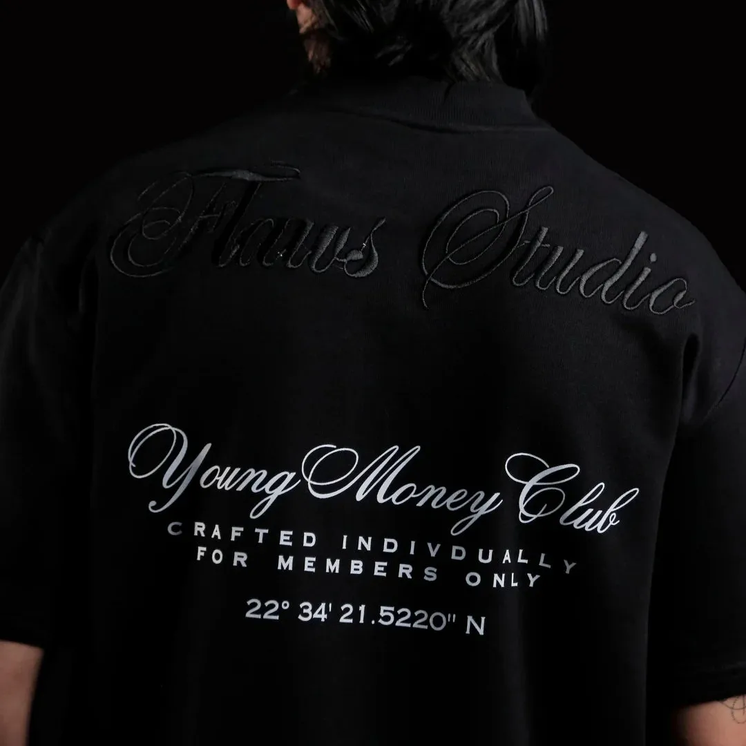 Flaws Young Money Club Oversize Tee - Black