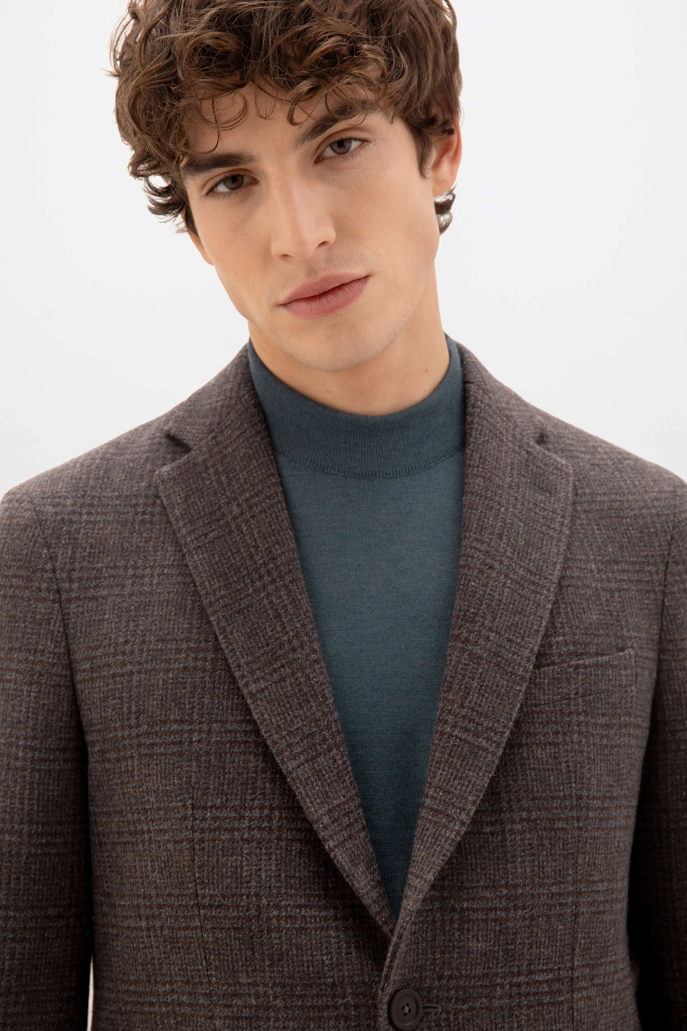 Glen Check Tweed Jacket