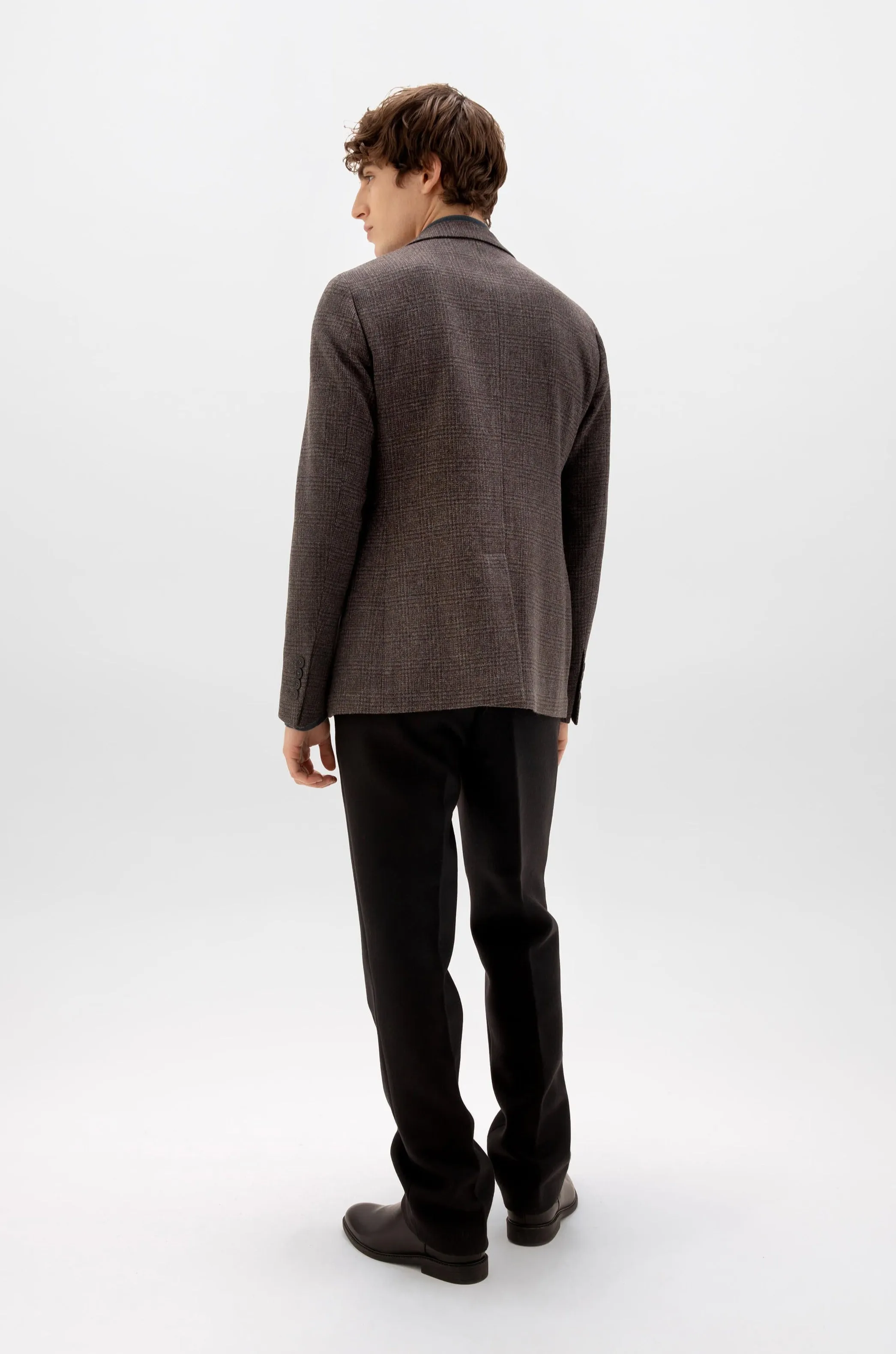 Glen Check Tweed Jacket