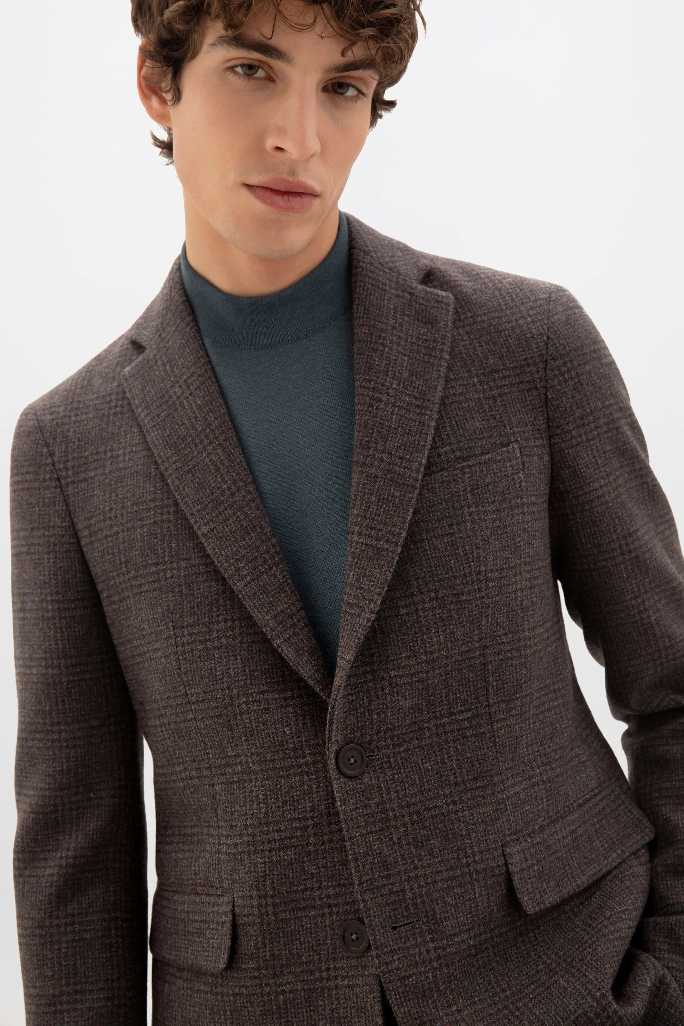 Glen Check Tweed Jacket