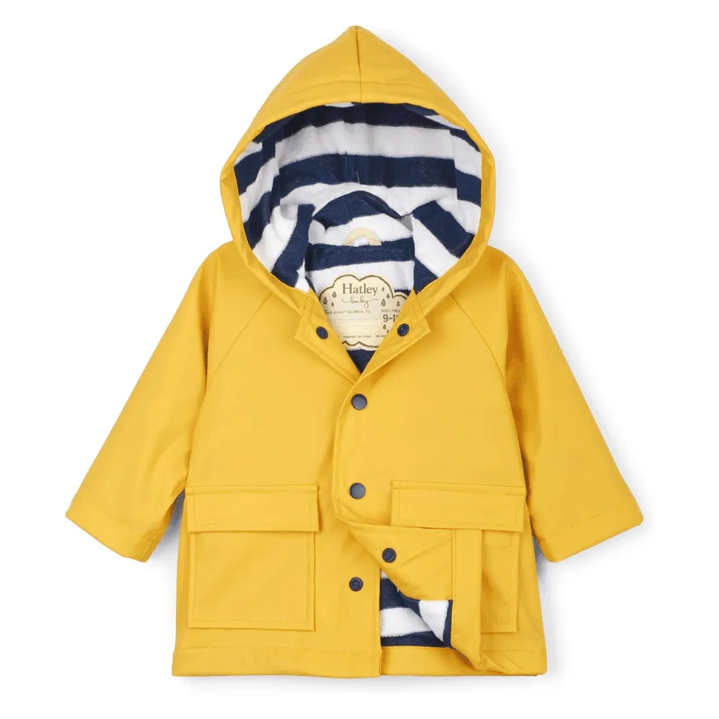 HATLEY Baby Raincoat | Yellow Size 9-12 Months