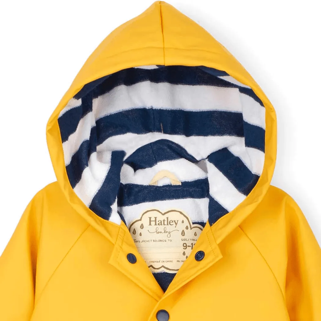 HATLEY Baby Raincoat | Yellow Size 9-12 Months