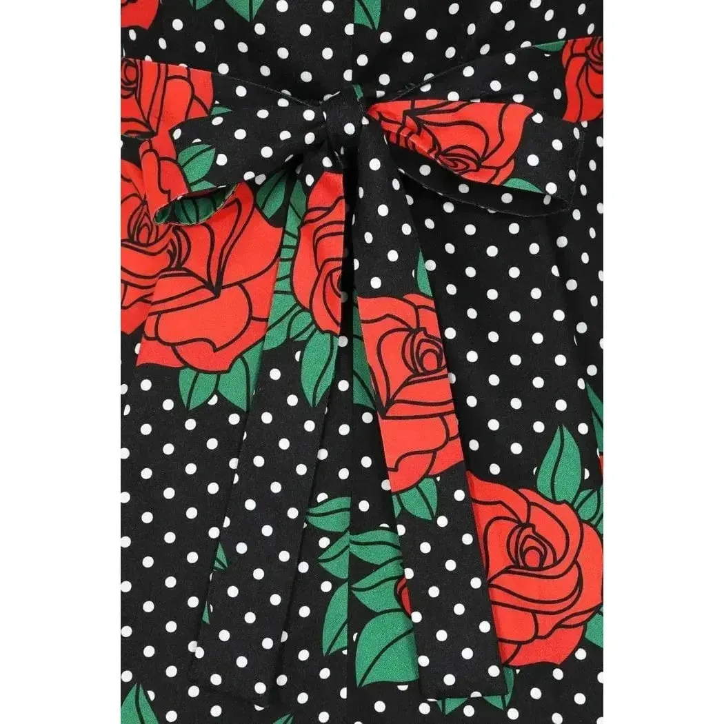Hepburn Dress - Rockabilly Rose