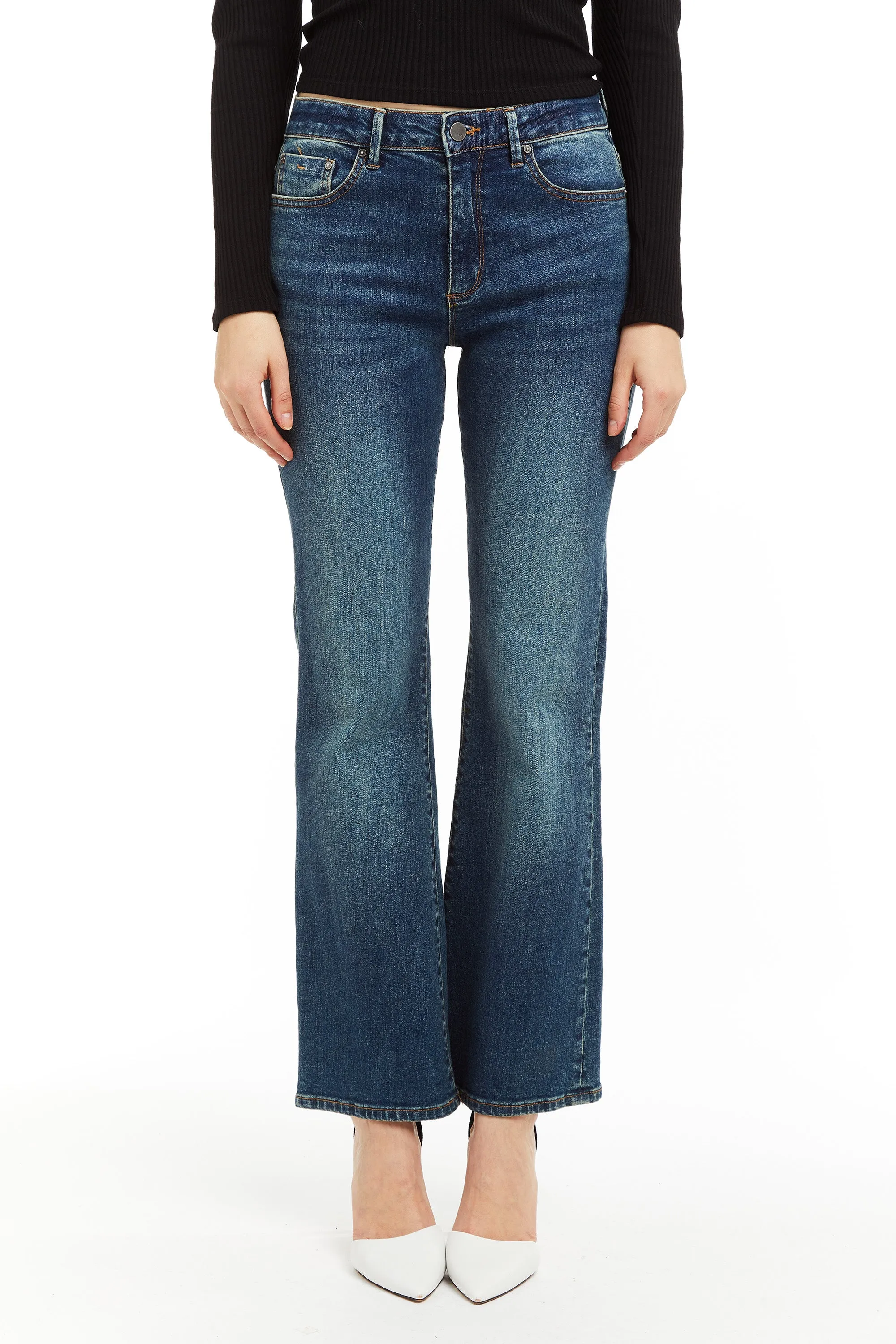 High Rise Bootcut Jeans