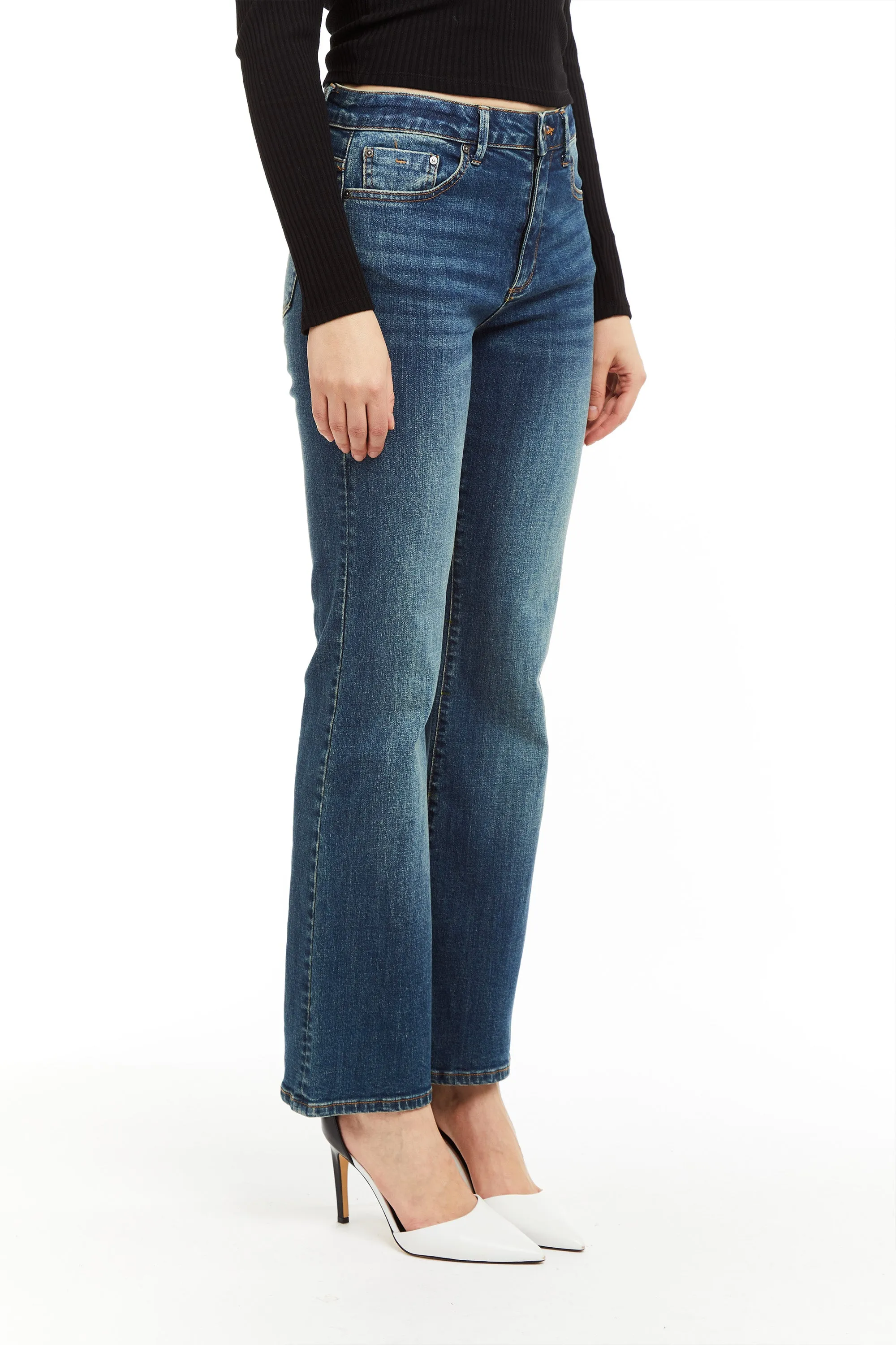 High Rise Bootcut Jeans