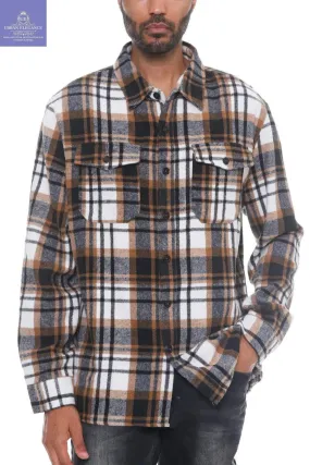 Men's Checkered Flannel Shacket - All-Day Comfort