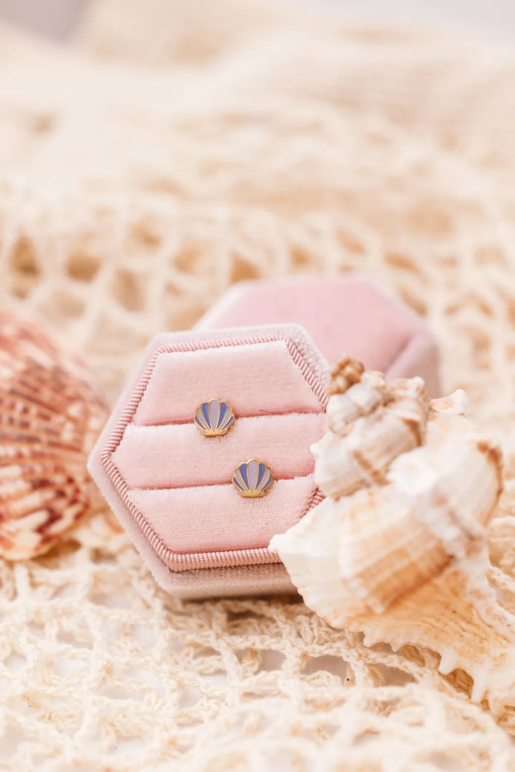 Mermaid Seashell Stud Earrings