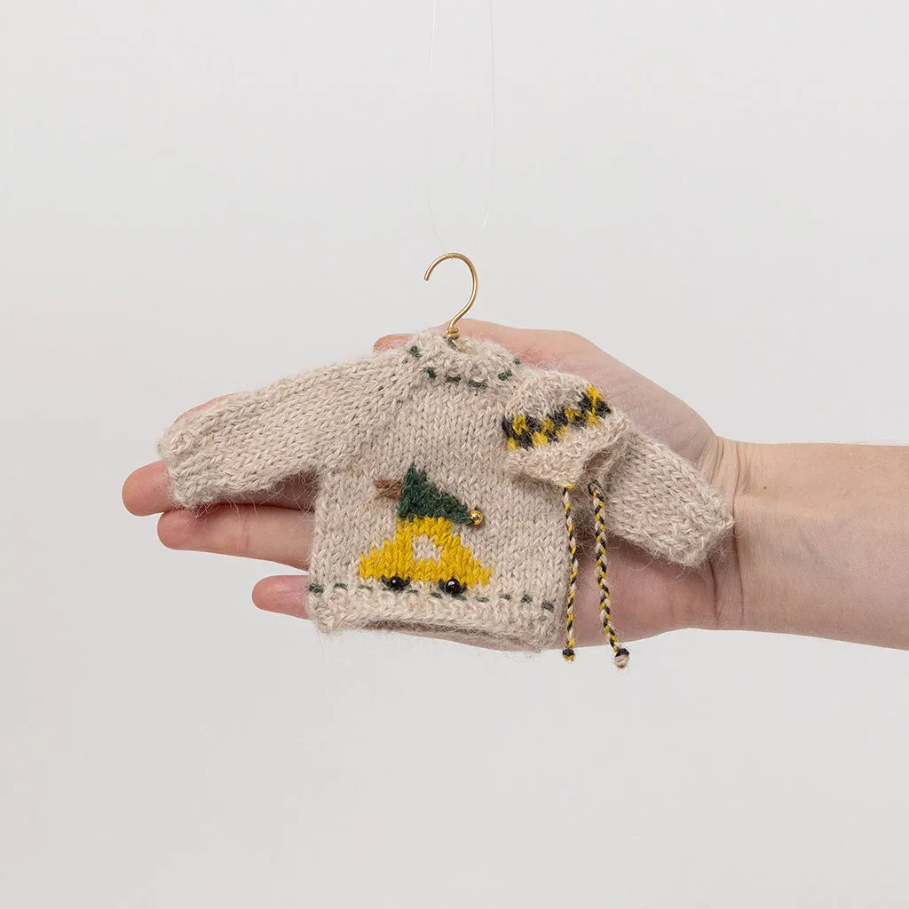 Mini Taxi Sweater Ornament