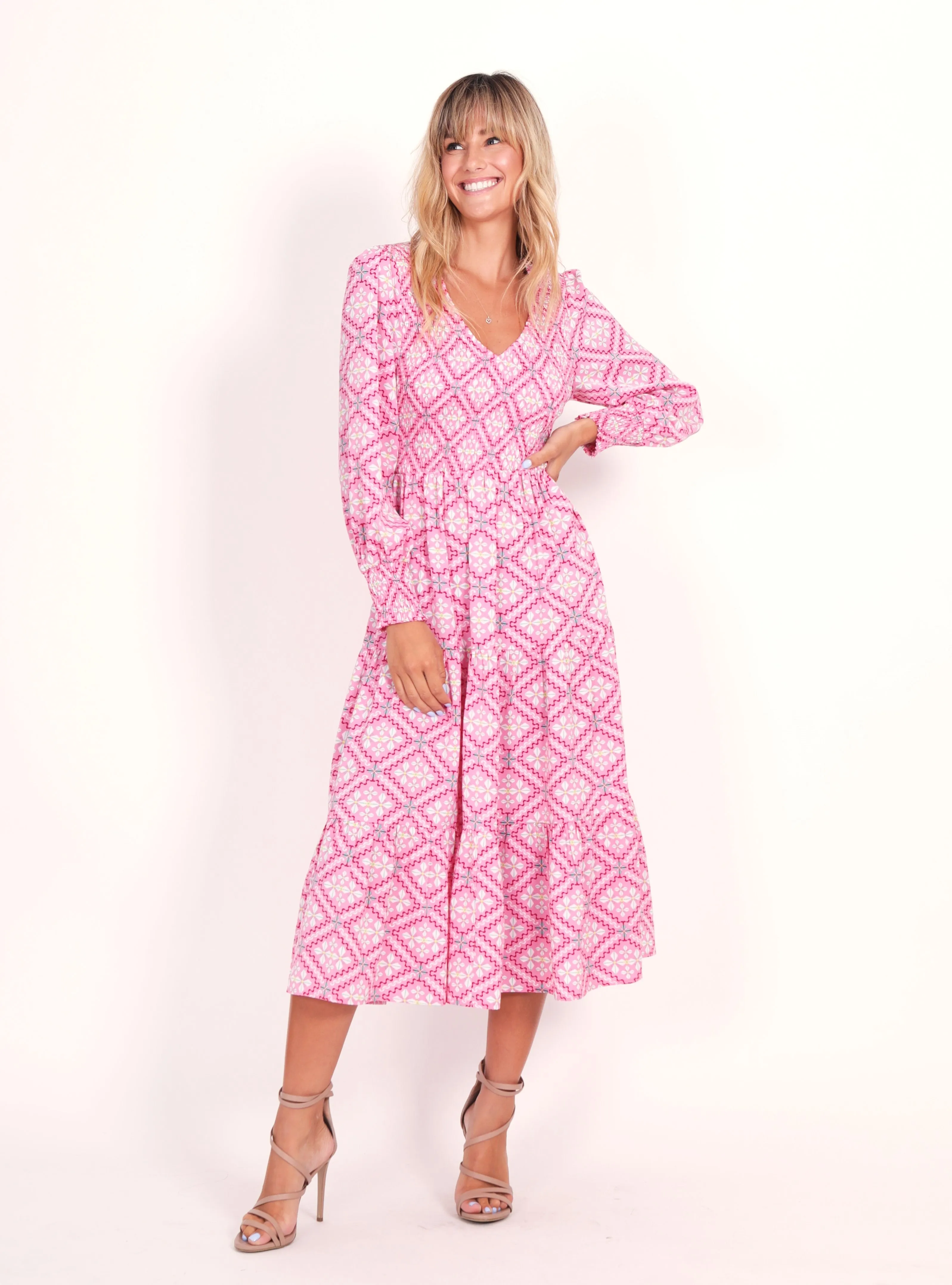 Phoenix Dress - Retro Pink