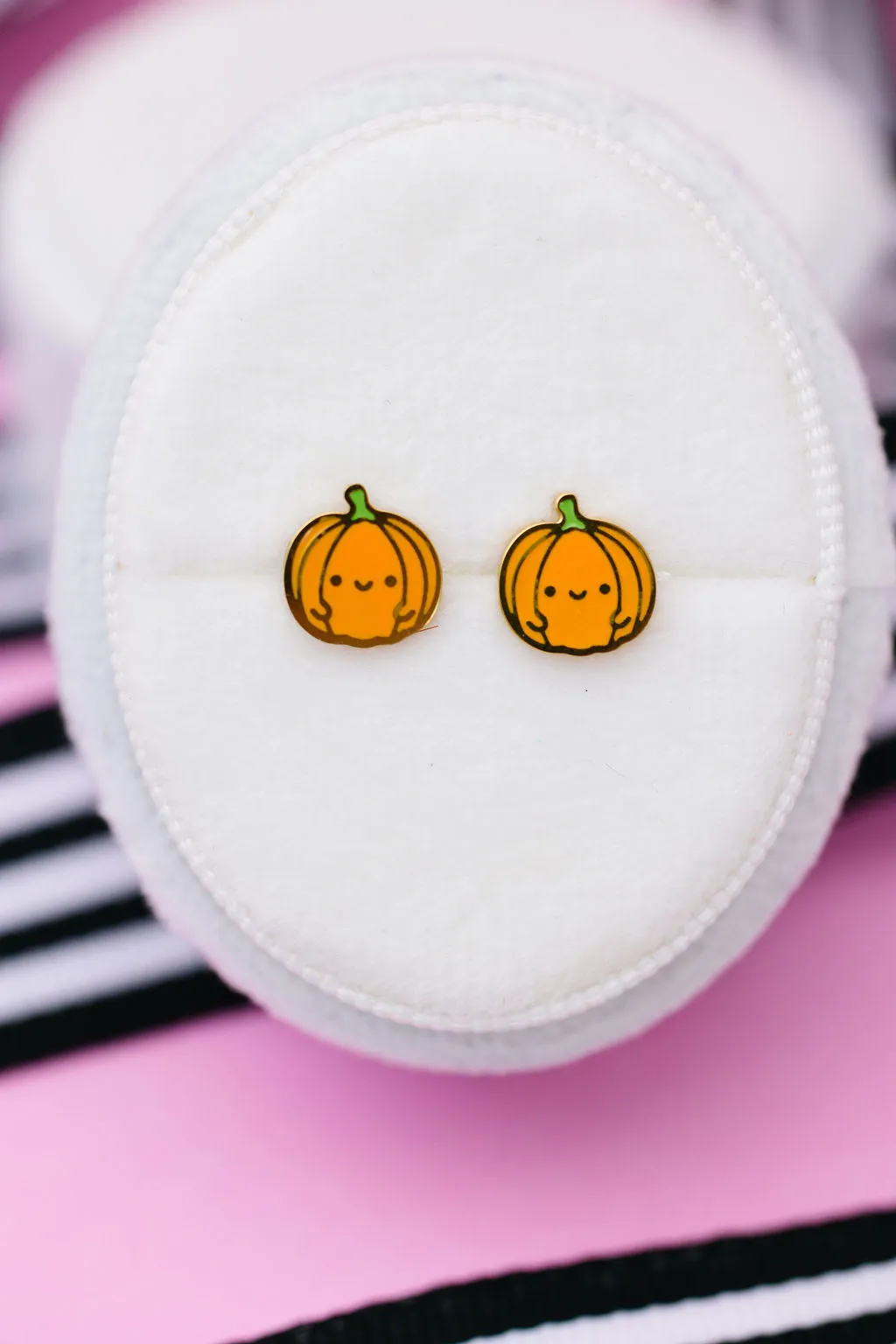 Pumpkin Stud Earrings