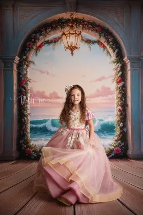 "Sunshine Serenade" Couture Floor length gown (6 Year - Petite 8 Year)